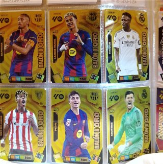 6 Cromos Adrenalyn XL 25/26 Balón de Oro