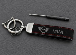 Llavero MINI Cooper One Tacto Piel Cuero Regalo