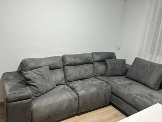 Sofá Chaise Longue Gris