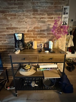 Mueble Auxiliar con Cajones y Estantes