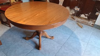 Mesa de comedor redonda extensible