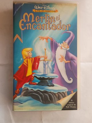 VHS Merlin el Encantador (Disney)