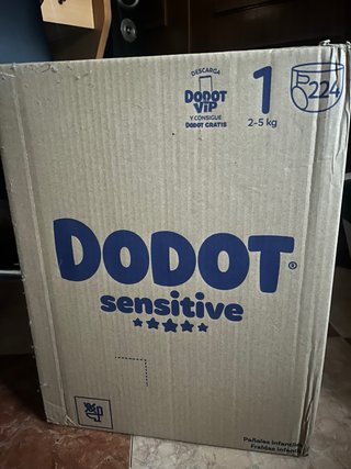 Pañales Dodot Sensitive Talla 1 (224 unidades)