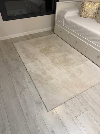 Alfombra de Pelo Corto Beige