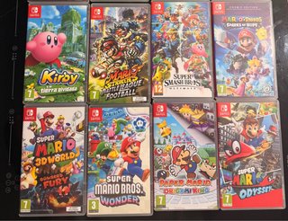 Lote de 8 juegos Nintendo Switch – Mario, Kirby y
