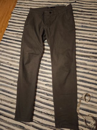 Pantalón Chino Zara Gris Talla 38