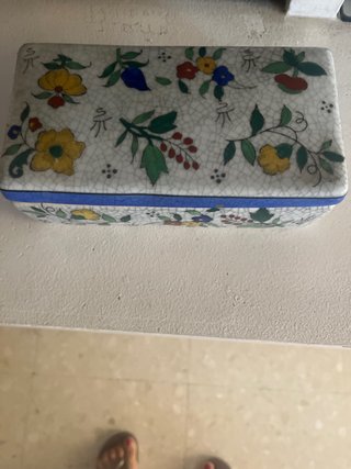 Caja de Cerámica Decorada