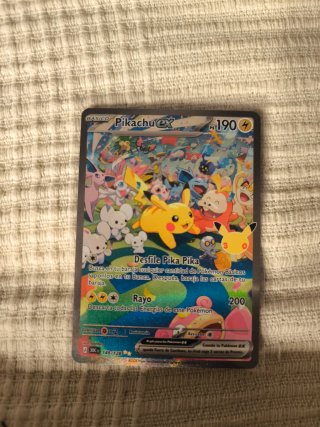 Carta Pokémon Pikachu ex 30 Aniversario