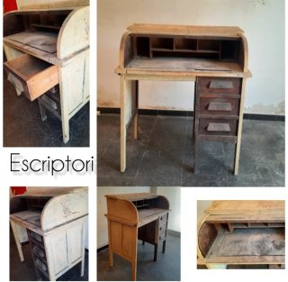 Escritorio antiguo de madera para restaurar