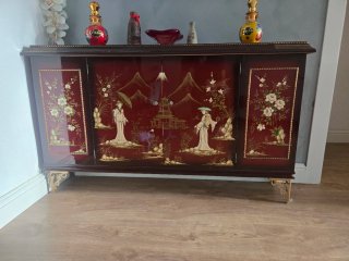 Mueble Chino Antiguo Pintado a Mano