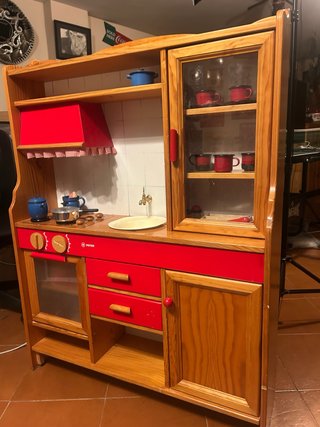 Cocinita Infantil de Madera Estilo Retro
