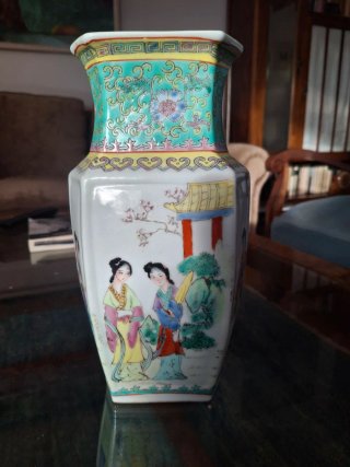 Jarrón Chino de Porcelana