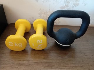 Set de 2 Mancuernas y 1 Kettlebell Decathlon