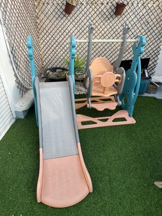 Tobogán y Columpio Infantil