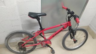 Bicicleta Infantil B'Twin Roja, 6-8 años