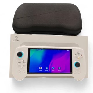 CONSOLA AMBERNIC RG 557  BLANCA + CAJA + ESTUCHE