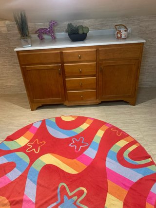 Mueble de baño de madera de cerezo