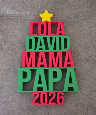 Árbol de Navidad personalizado