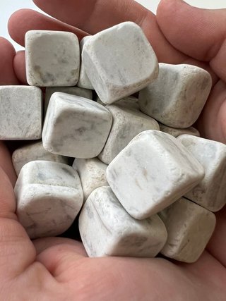 Piedras Cuadradas Pequeñas Decorativas Blancas 5kg