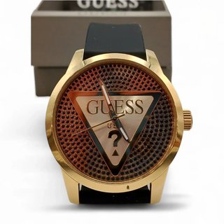 RELOJ GUESS GW0916G1 DORADO Y CORREA NEGRA + CAJA + DOCUMENTACION