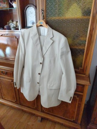 Traje de chaqueta de caballero beige