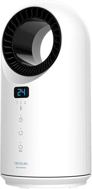 Cecotec Calefactor Bajo Consumo Ready Warm 8200 Bladeless. Potencia 1500 W, Mando a Distancia, Panta