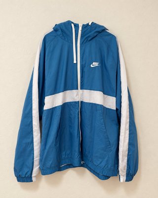 Nike chaqueta chándal azul y blanca L