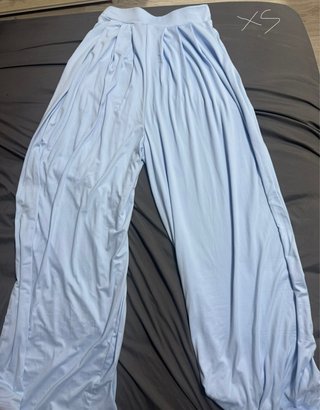 Lote Pantalones Anchos Azul y Verde Talla XS
