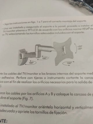 Soporte de Pared para TV Fonestar STV-679P plata