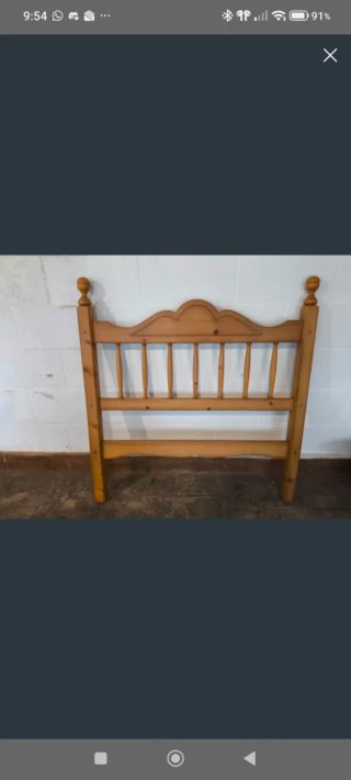 Cabecero de Madera Estilo Colono