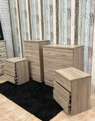 Oferta !! Set de Dormitorio 4 Piezas Roble