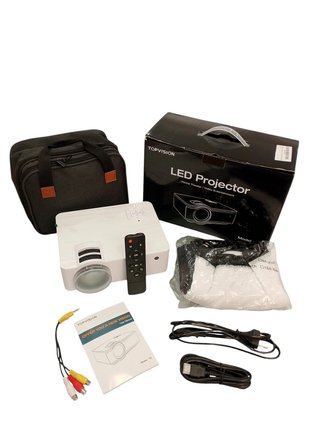 PROYECTOR TOPVISION T6 + MALETIN + LONA PROYECCIONES