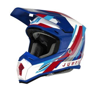 casco cross JUST1 J22-F Performance rojo-blanco-az