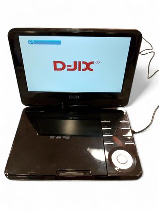 DVD PORTATIL D-JIX NEGRO + CABLE + FUNDA + MANDO