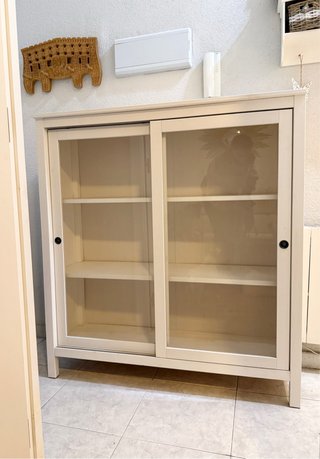 Vitrina Ikea HAVSTA Blanca con Puertas Correderas