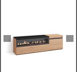 Mueble TV con Chimenea Eléctrica