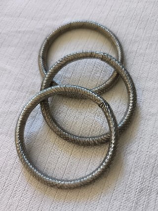 Set de 3 Pulseras Plateadas