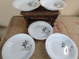 5 Platos Hondos Vintage La Cartuja