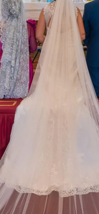 Vestido de novia con encaje