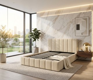 Cama Estilo Nube Beige + Envio gratis