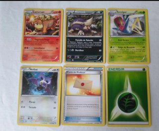 Lote de 6 Cartas Pokémon