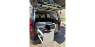 Mueble camper con cocina y nevera para Berlingo