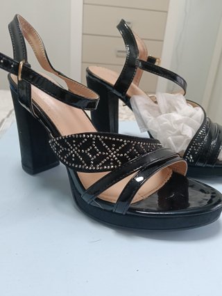 Zapatos de fiesta negros tacón alto