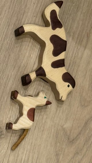 Figuras de Madera Holztiger: Perro y Gato