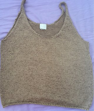 Camiseta de tirantes H&M marrón