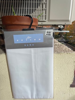 Cortina de Baño Betiko Blanca