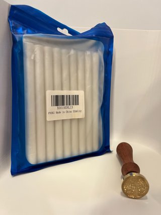 Sello de lacre con barras de cera