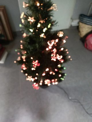 Árbol de Navidad 120 cm con Fibra Óptica