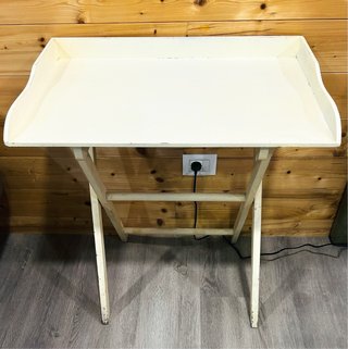 Mesa Plegable Blanca de Madera La Cabaña de Zoe