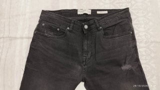 Pantalón Vaquero Negro Pull&Bear SKINNY